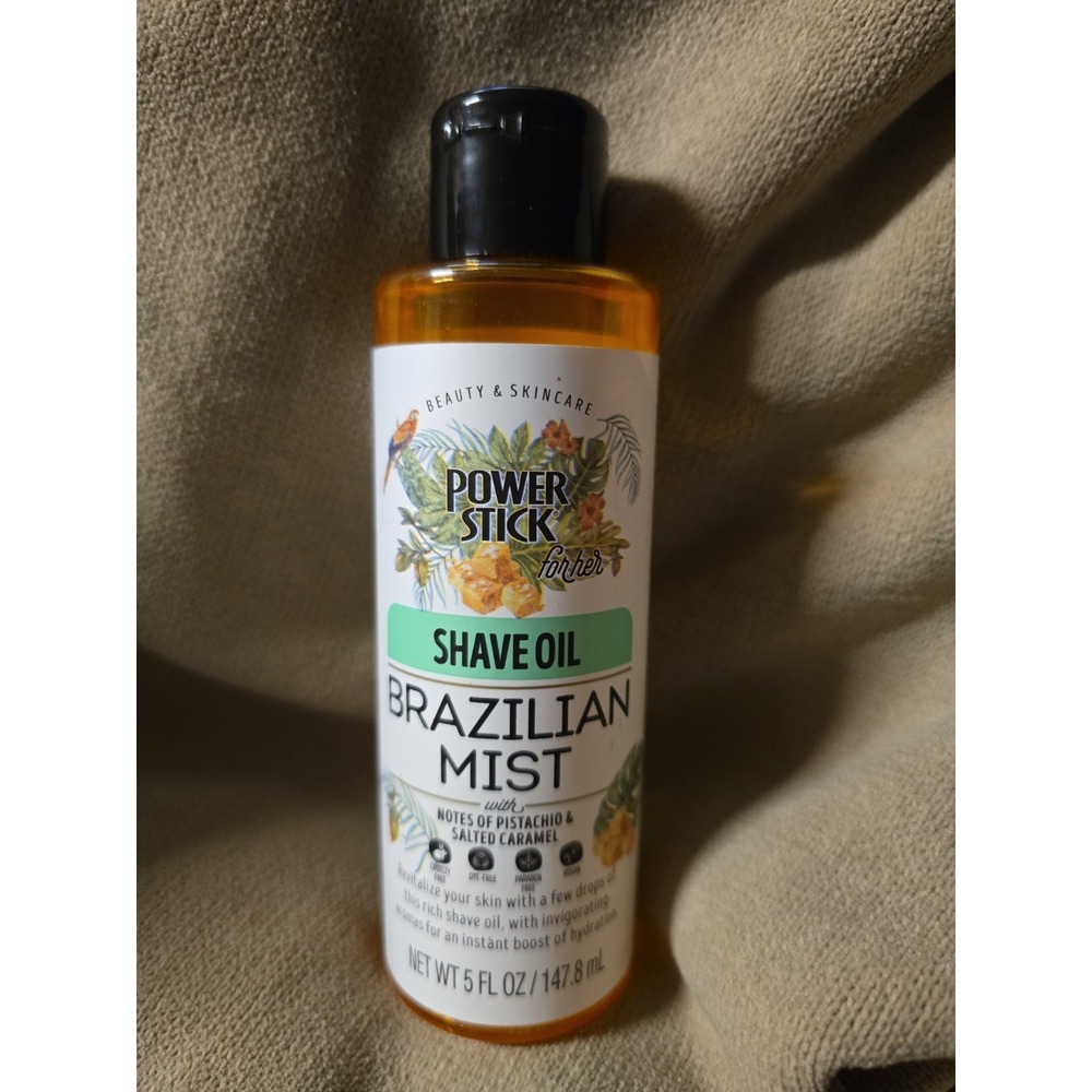 Power Stick Shave Oil Brazilian Mist Moisturizing Shaving Oil 5 Fl Oz New